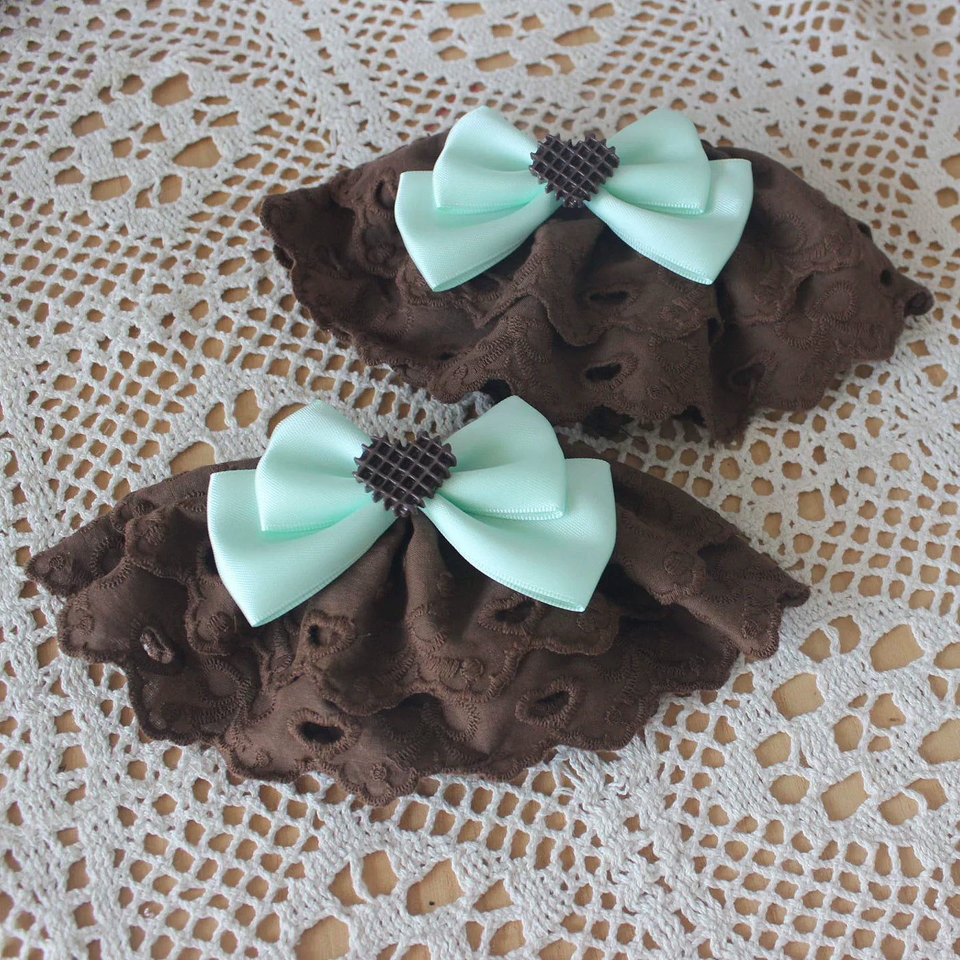 Deer Girl Handmade - Mint Chocolate Cake - Headwear with Cake and Bear-Ear Options