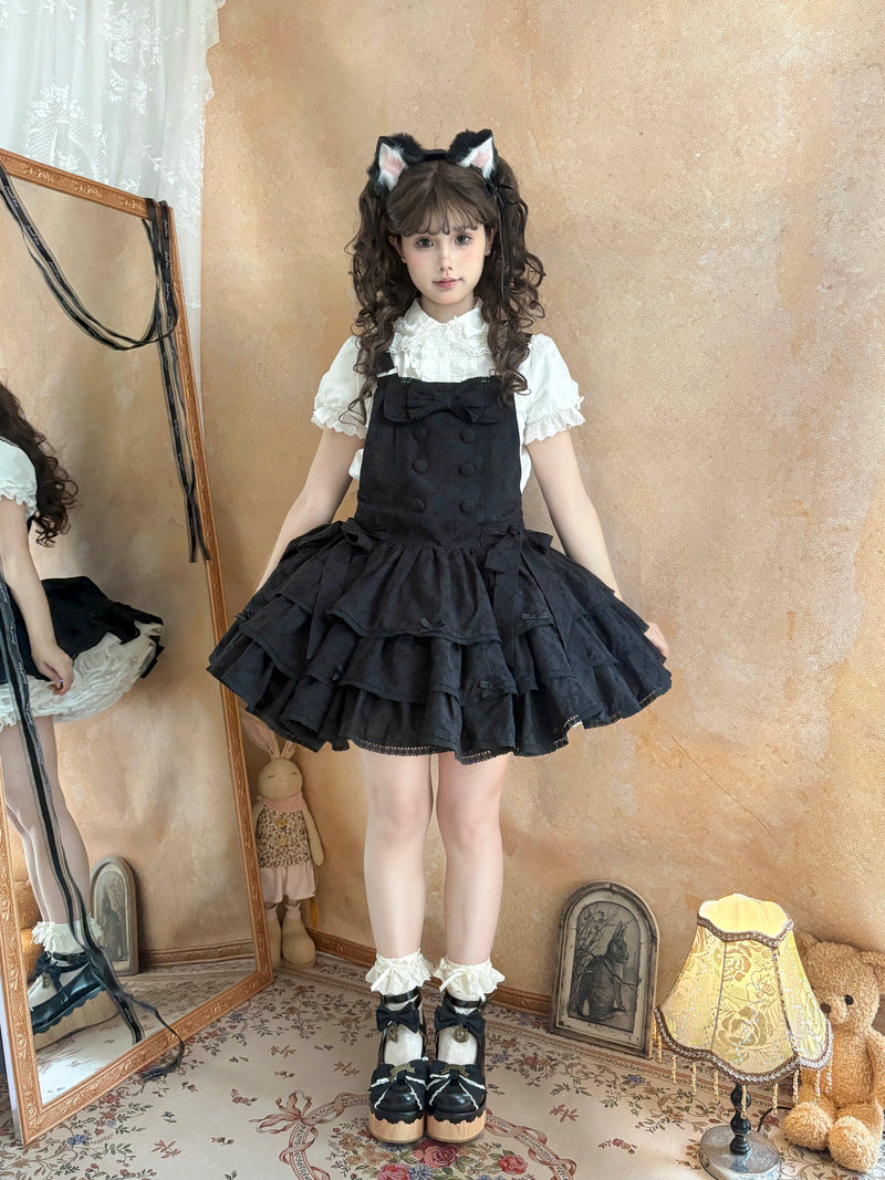 White Tea Story - Mianmian Ice - Three-tier 100% cotton lolita jumper