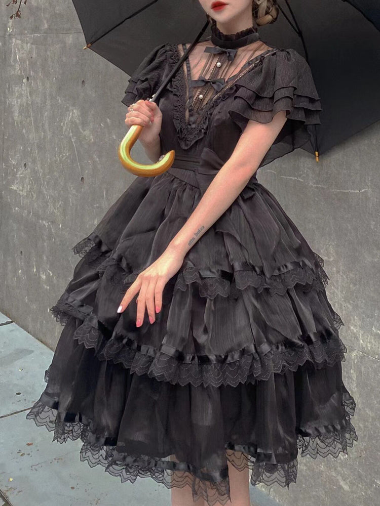 Your Princess - Castle Night - Dark Themed Gothic Lolita OP