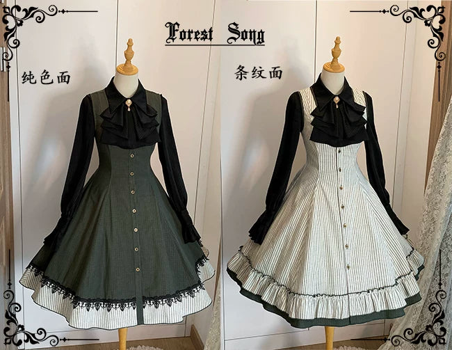 【Forest Song】阿尔忒弥斯JSK 现货正反双面两穿式连衣裙lolita