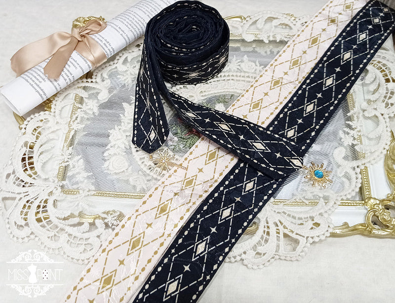 Dusk Bester - Egyptian Lolita Brooch Waistband Shawl rhombus dark waistband
