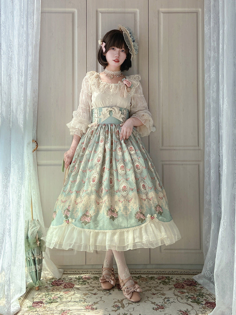 Miss Point - Retro Lolita Lace Long Sleeve Blouse - Innerwear