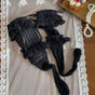 One pair of spliced lace stockings / One Size