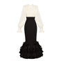 Windy Black Long-sleeve Dress - Pre-order, ships from Oct 22 / S