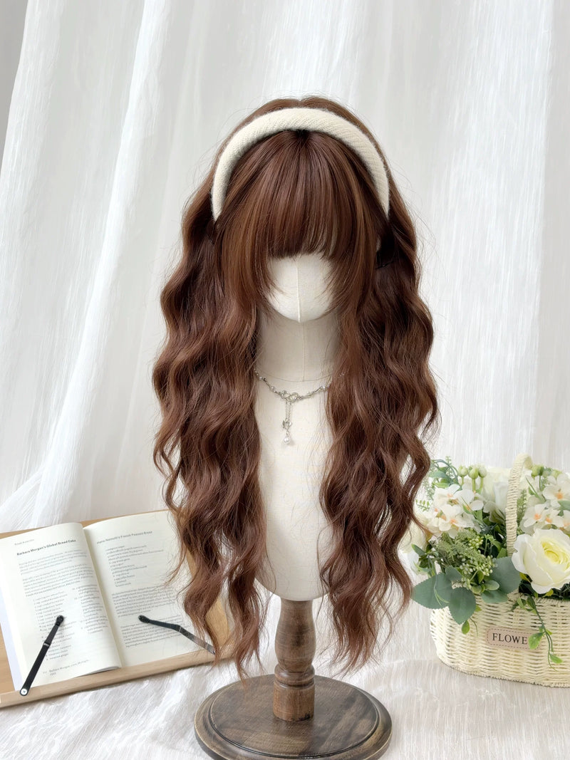 Kunkun Fish Caramel Warmth long curly wig - view 4