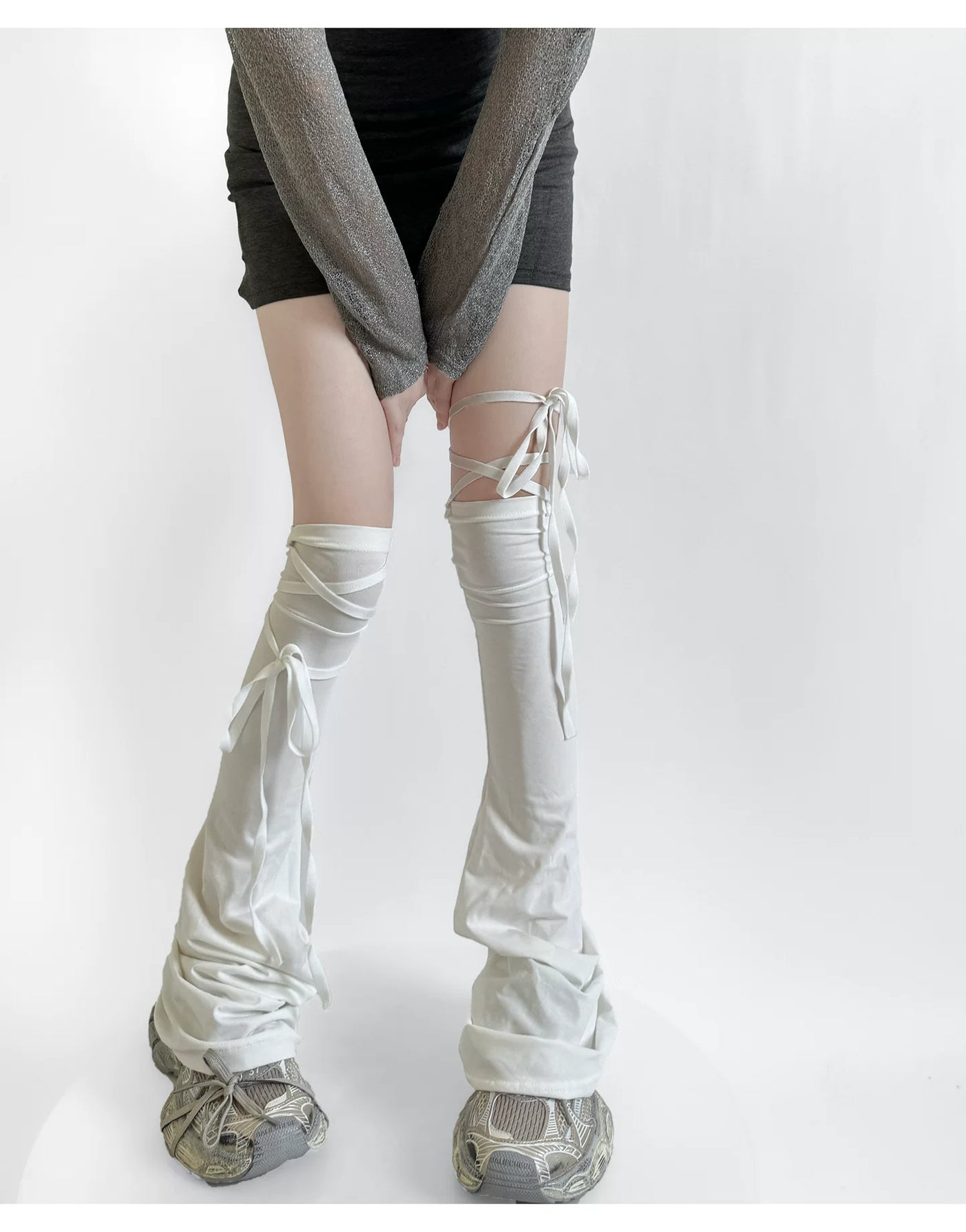 Fantasy Doll - Tie-Wrap Flare - Over-the-Knee Leg Covers with Wrap Ties