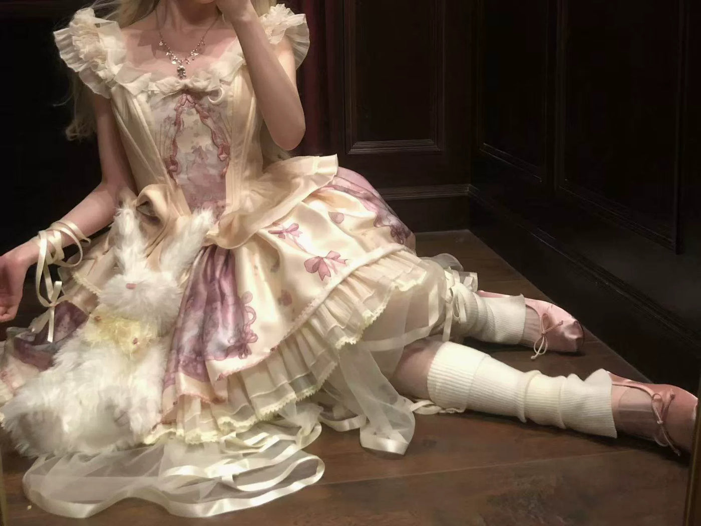 tonight - Lost Dreamland - Dreamcore Ballet Separates with Asymmetrical Vest and Skirt Options