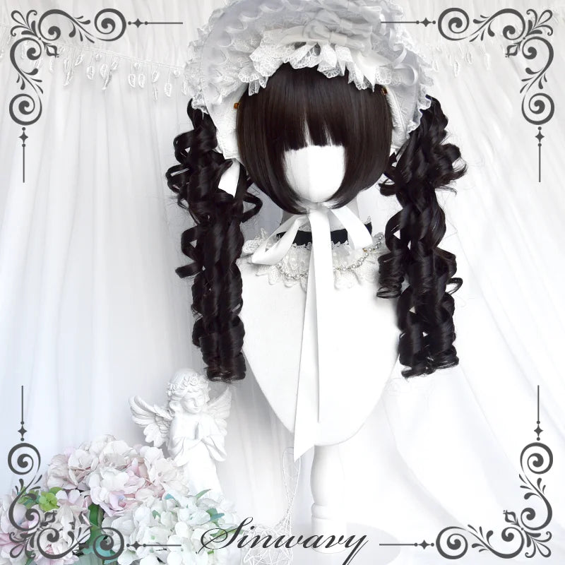 Sinwavy black Roman curl twin ponytail wig - view 7