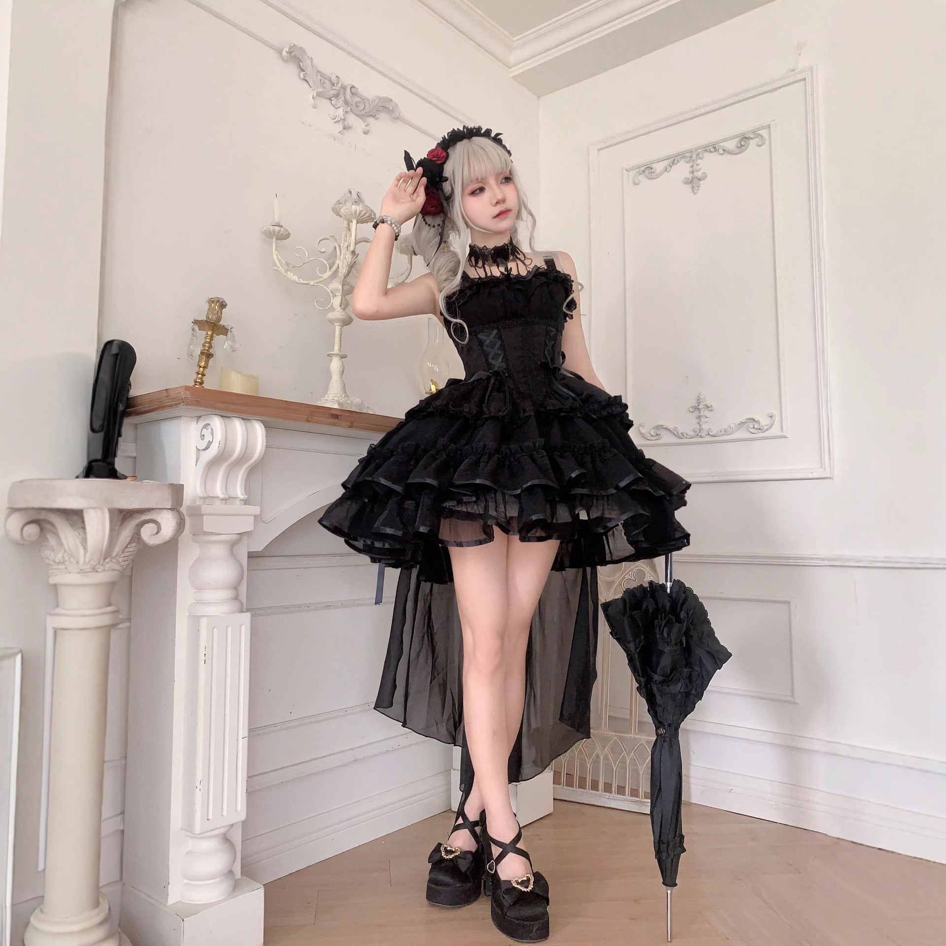 ZhiJinYuan - Time Waltz - Sweet Lolita Short Dress Ballet Style JSK