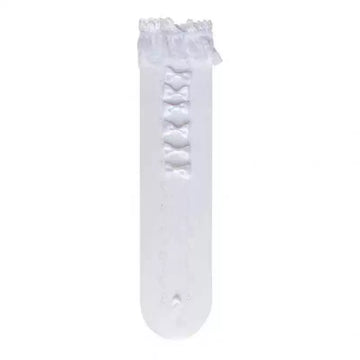 Fantasy Doll - Ribbon Lace - Mid-Calf Socks with Gathered Lace Cuffs