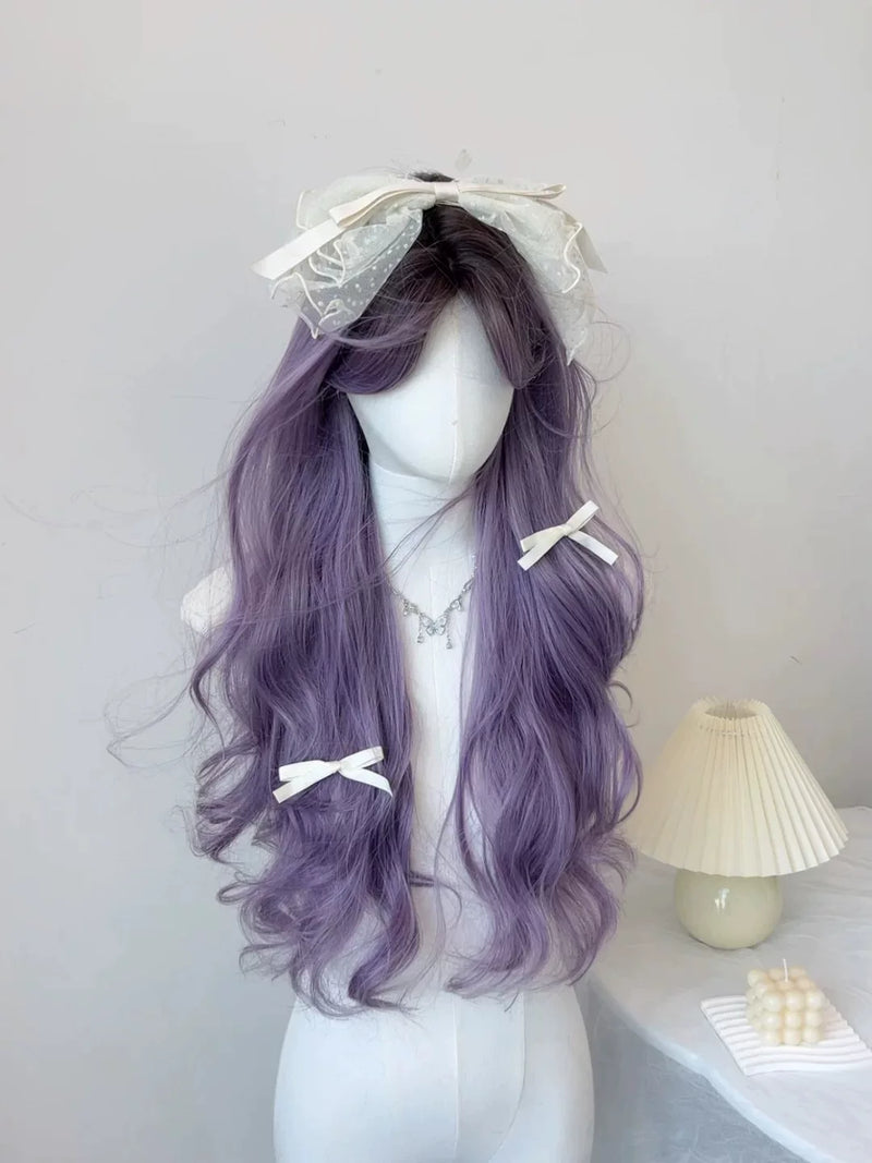 Kunkun Fish grey-purple long wavy wig - view 3