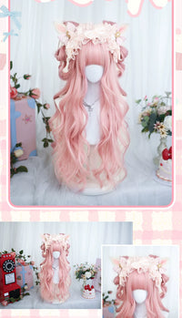 Dalao Home - Zhimeng - Long Curly Full Wig - Zhimeng Cherry Pink