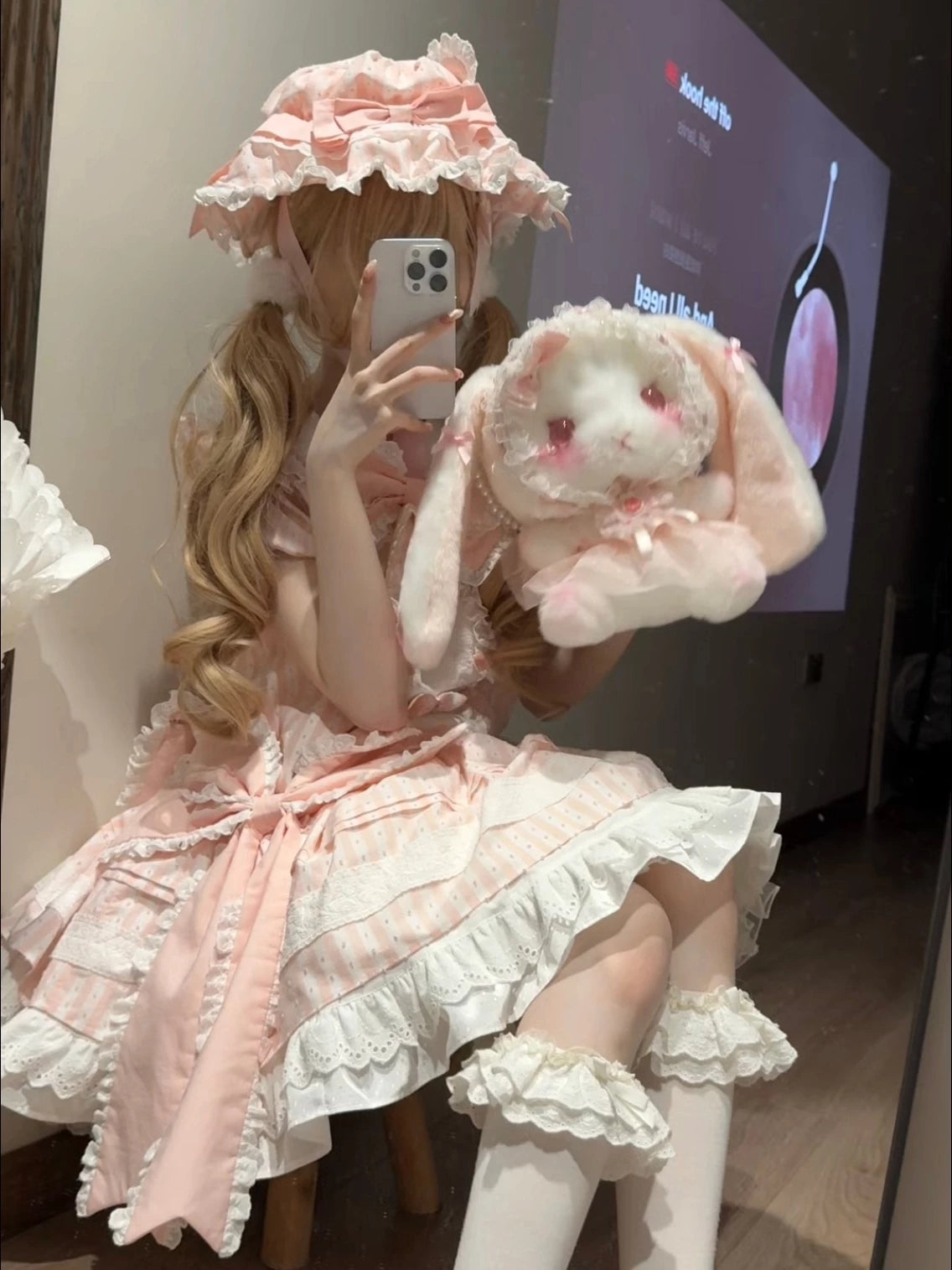 DreamHug Bear - Plush Bunny Lolita Bag - Large plush lop