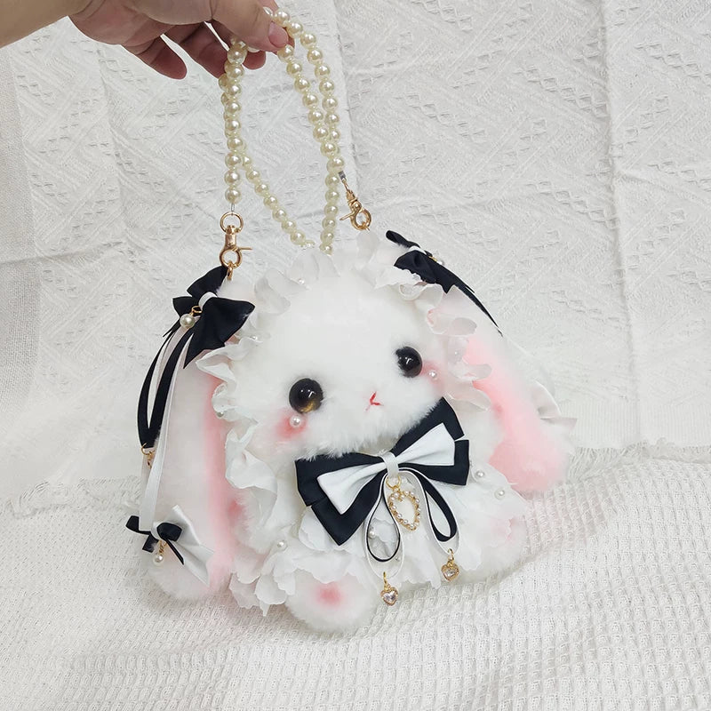 Rabbit motif detail of BearStar Lolita bag
