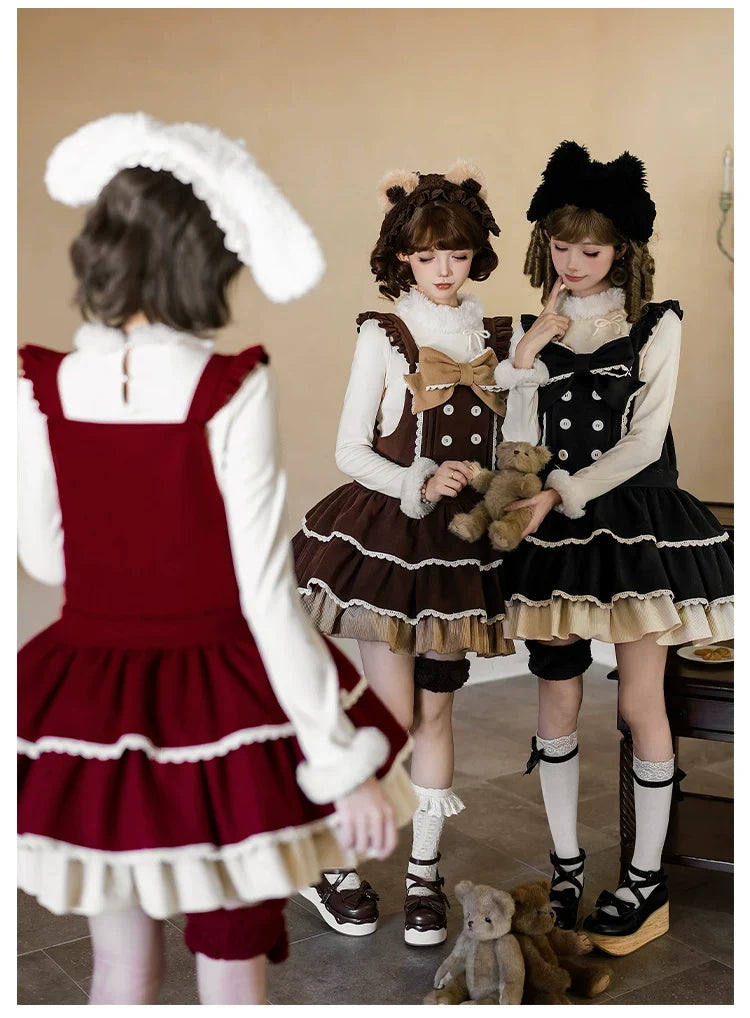 With PUJI - Snowlight of Tokamachi - Kawaii Lolita JSK, Animal Ear Headband