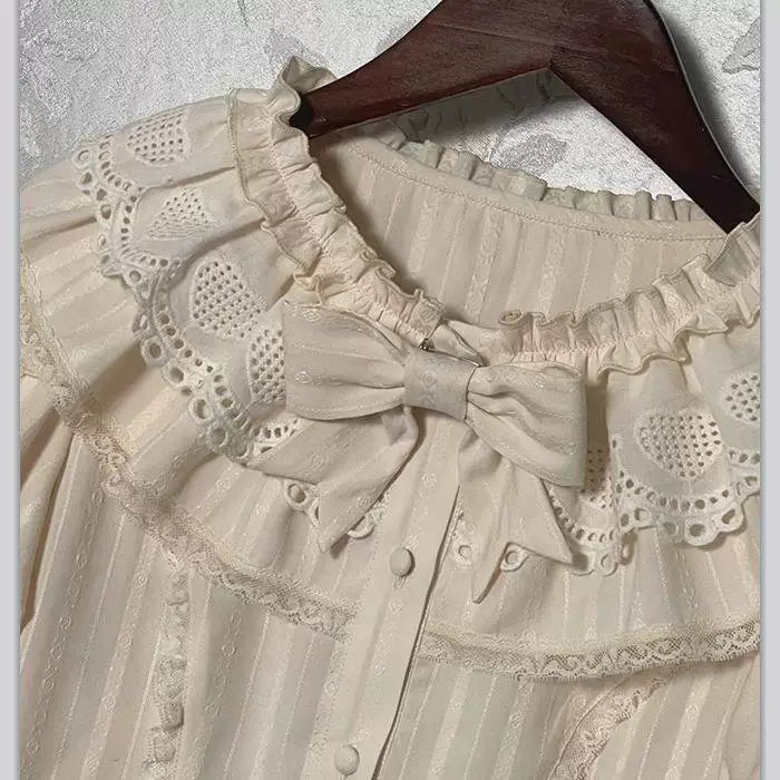 Sweetheart Dream Machine - Summer Doll - Short-Sleeve Lolita Blouse with Puff Sleeves