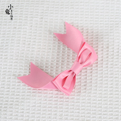 Xiaogui - Kawaii J-fashion Lolita Bow Clip rose pink 1pcs only