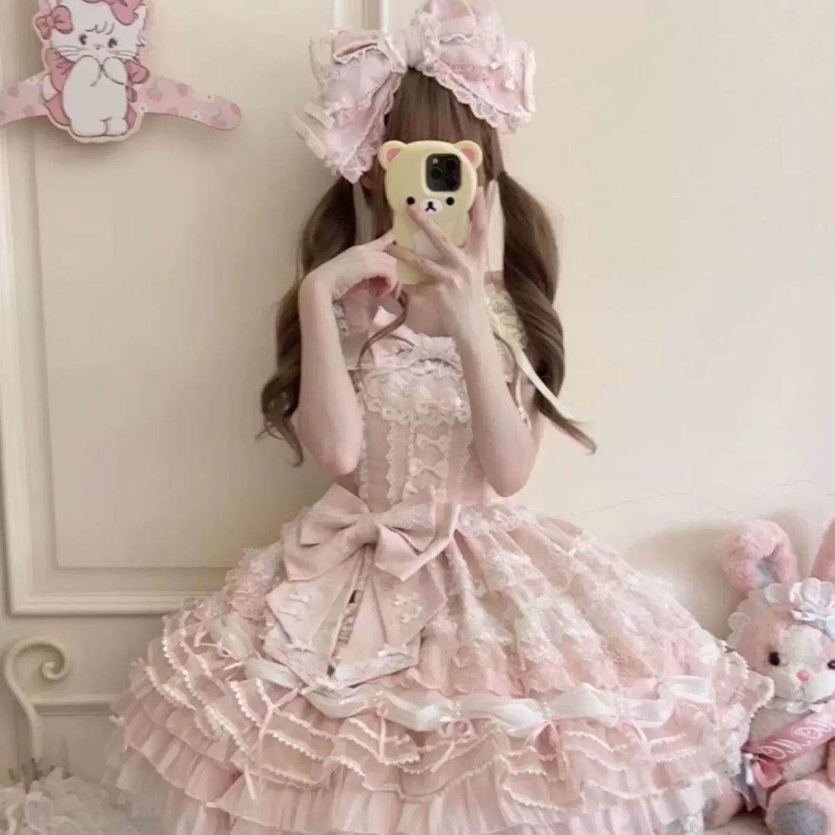 Sweetheart Dream Machine - Flower Wedding - Embroidered JSK with a Tiered Lace Skirt