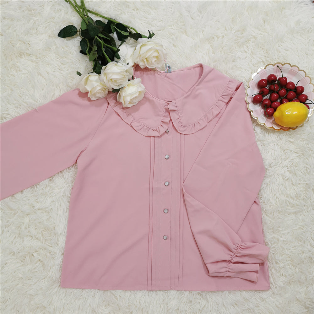 Niu Niu - Plus Size Lolita Blouse Long Sleeve - Shirt Innerwear