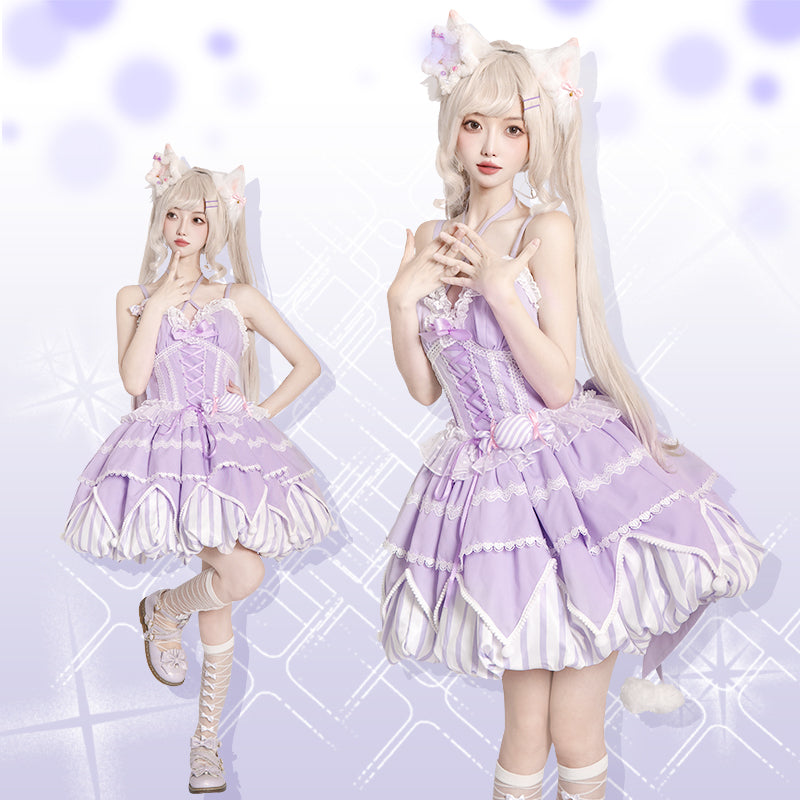 OCELOT - Sweety Gummy - Sweet Lolita JSK Dress with Flower-Bud Hem - product detail 8