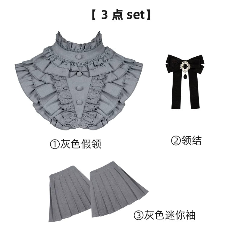 With PUJI - Old Testament - Lolita OP Dress, Detachable Styling detail view 15