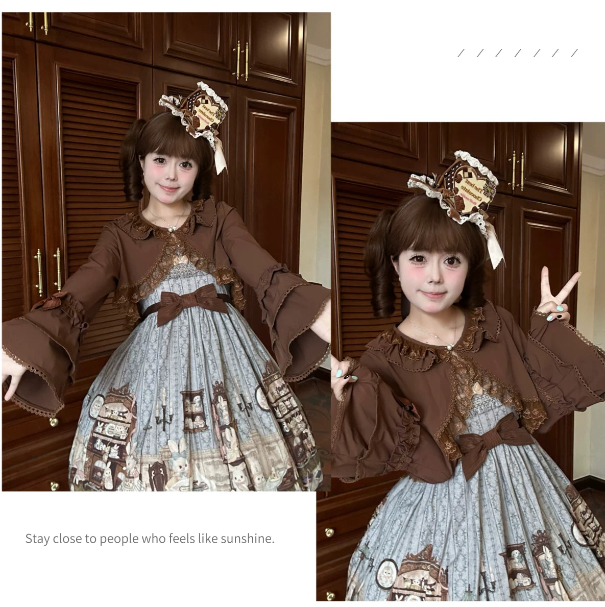 Star Fantasy - Sunny Day Diary - Sun-Protection Cover-Up with Lace-Trimmed Cuffs