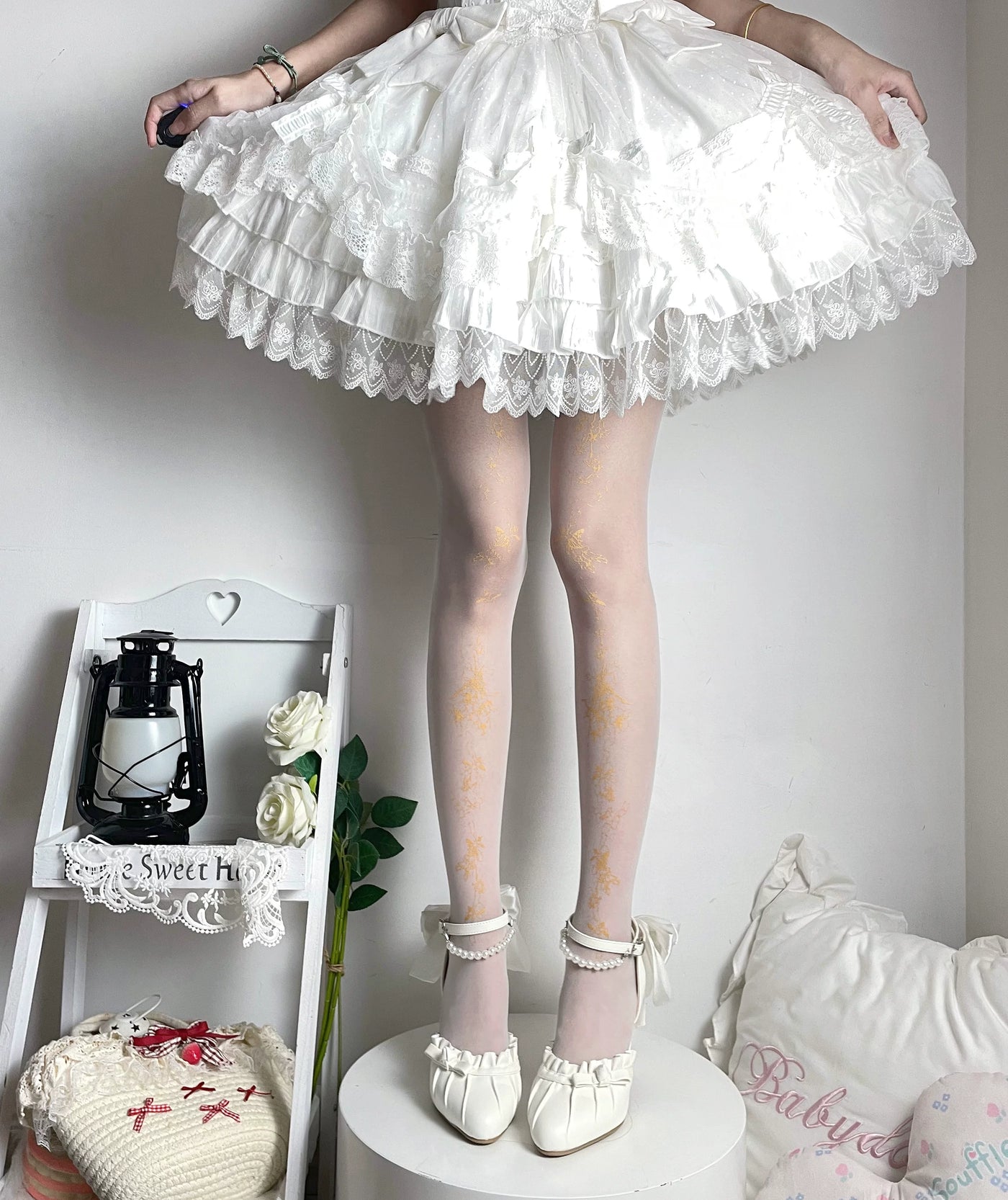 Fantasy Doll - Music Note - Printed Tights with Music-Note Options