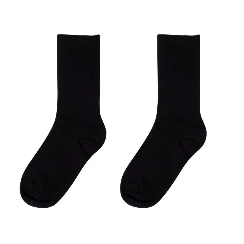Sock Noble - Classic Academy - Mid-Calf Socks with Vertical Ribbing