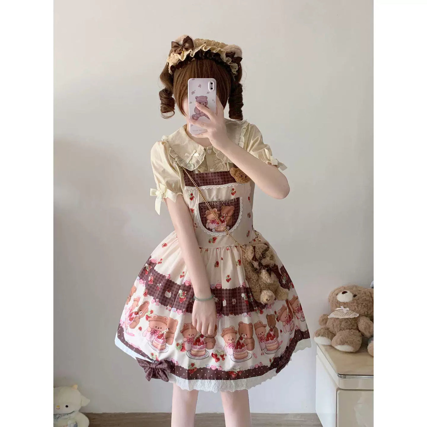 Sweetheart Dream Machine - Hime Sleeve Layering - Blouse with a Peter Pan Collar