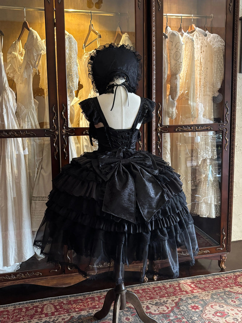 Miaolin Original - Rose Oath - Sweet lolita JSK dress with lace