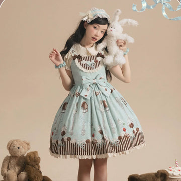 Sweet Dream Baa Baa - Dessert - Natural-Waist Lolita JSK