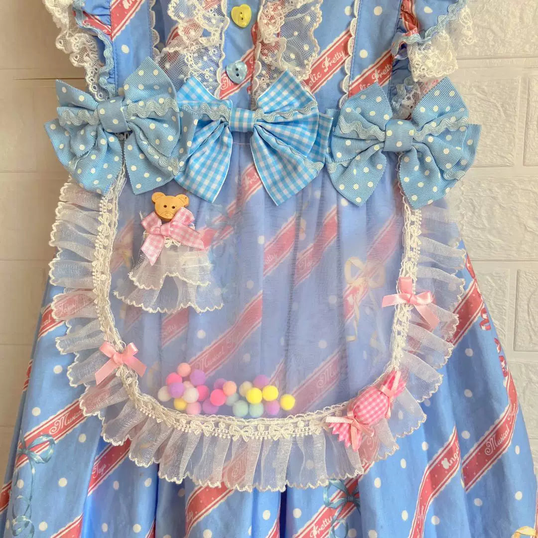 Bear doll - Bear Kindergarten - One-Size Apron Accessory with Bear Motif