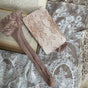 Khaki lace stockings, one pair / One Size