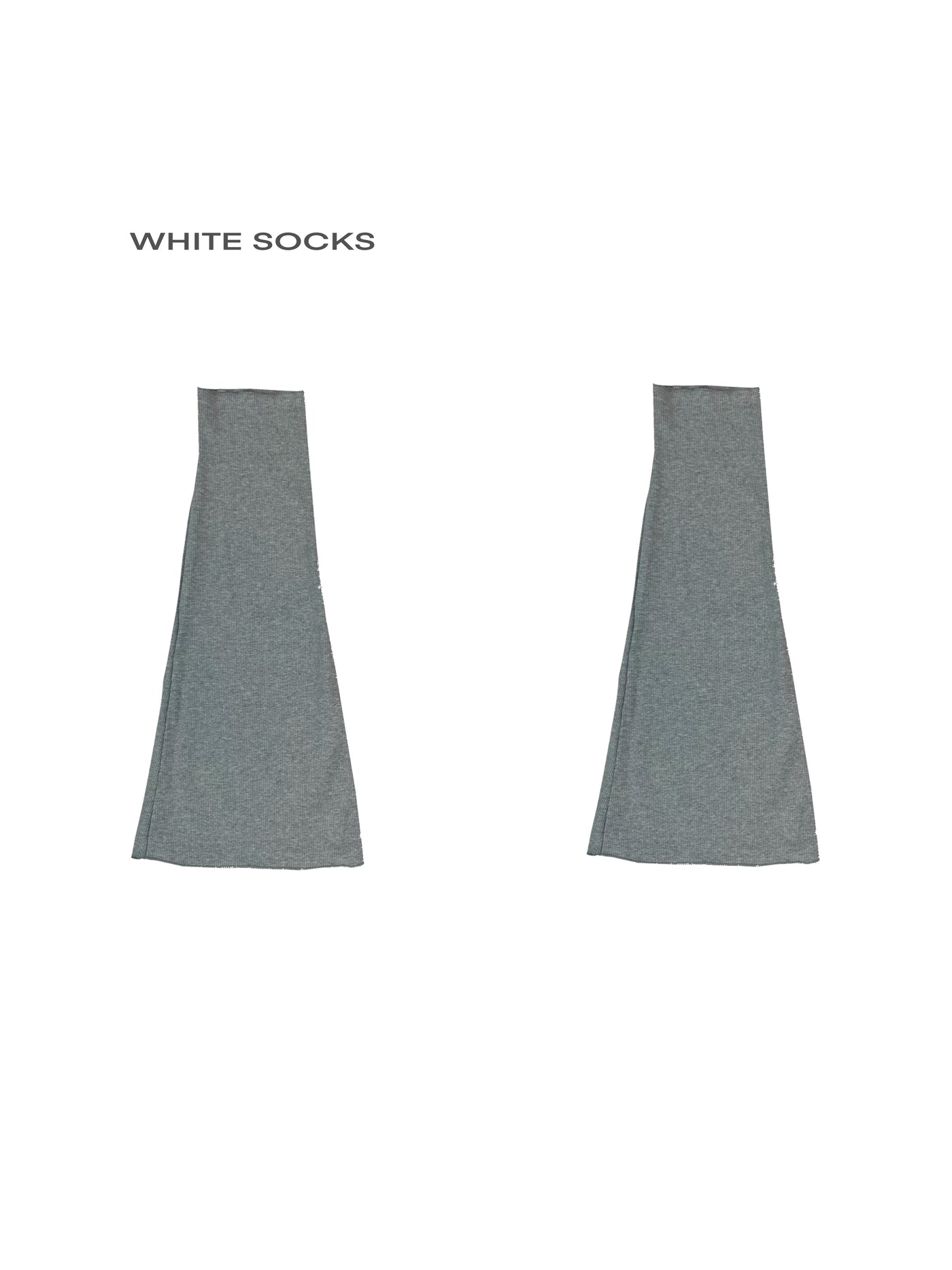 White Socks - Y2K Flared Socks - Flared scrunch socks with a gathered leg
