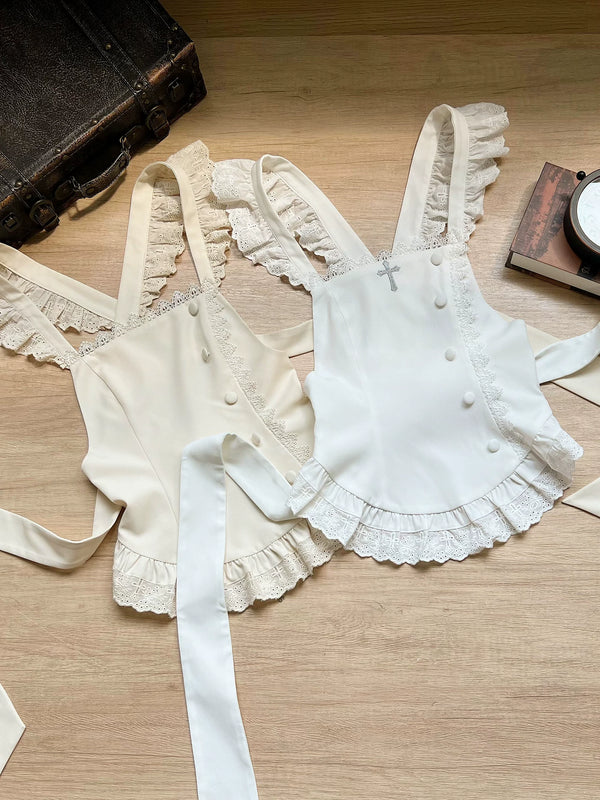With PUJI - Tsukino Apron - Lolita Apron product view