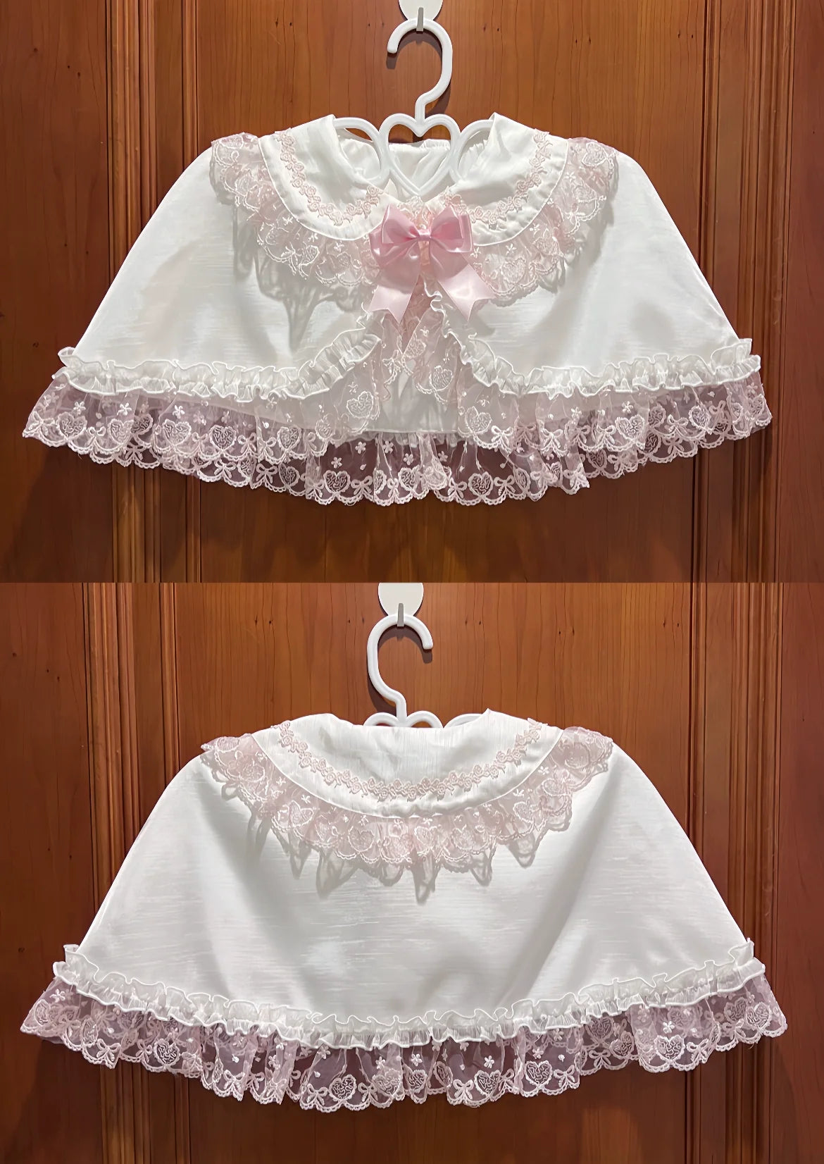 Love Overture - Sweet Lolita JSK Dress, Tiered Ruffles and Heart Lace 40624:685338
