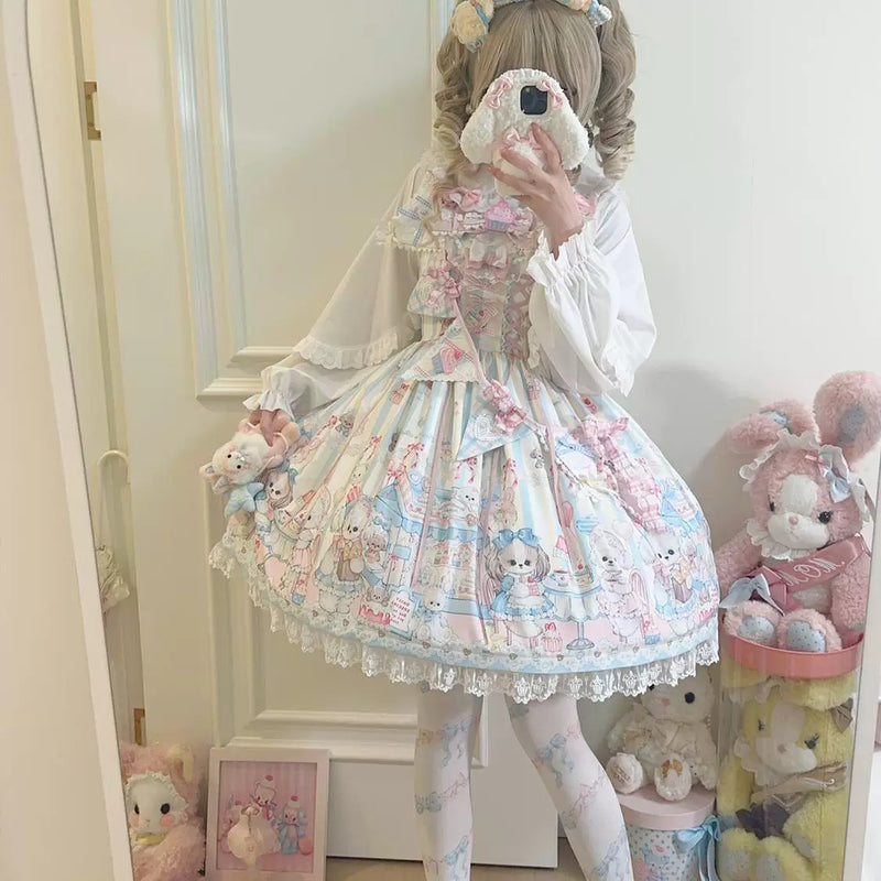 Hanguliang Sweet Tea Party Sash JSK Dress