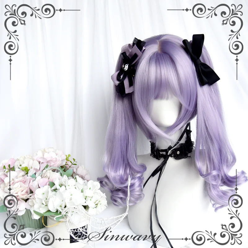 Sinwavy light purple claw-clip twin ponytails - view 6