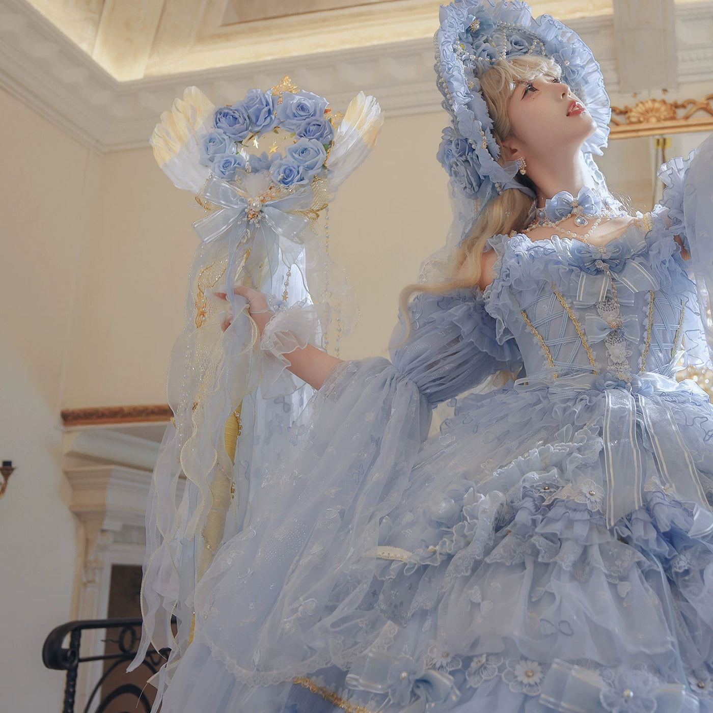 Cat Fairy - Runaway Princess Lolita - Medium blue Lolita accessories