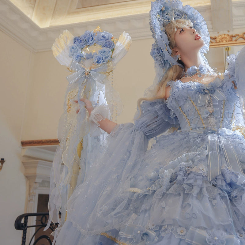 Cat Fairy - Runaway Princess Lolita - Medium blue Lolita accessories