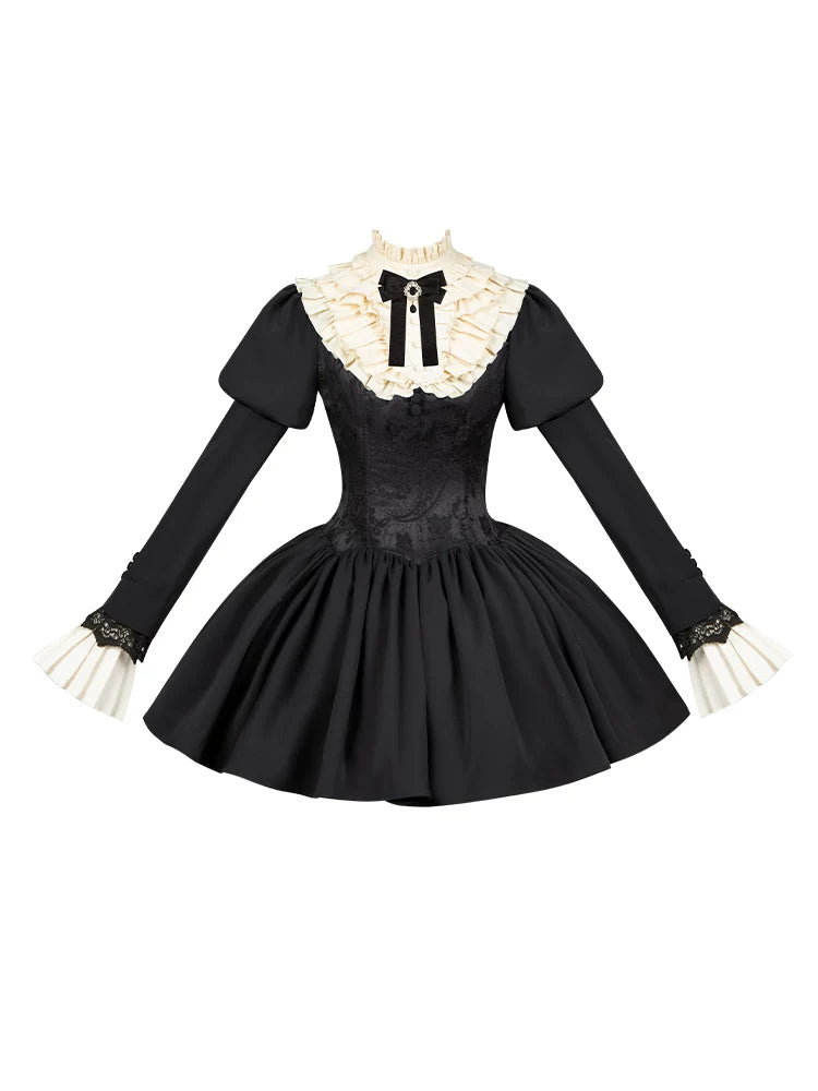With PUJI - Old Testament - Lolita OP Dress, Detachable Styling detail view 5