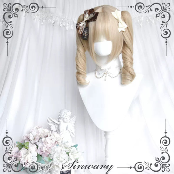 Sinwavy pearl-beige twin ponytail wig - view 1