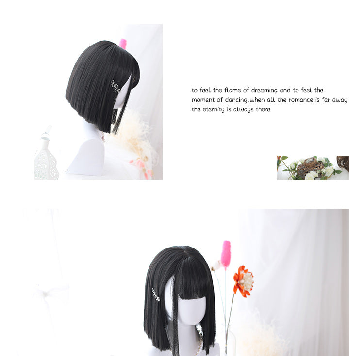 Dalao Home - 35cm Short Straight Lolita Wig - Wig