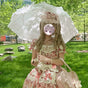 Light Dance lace - white - transparent UV layer - decorative handle