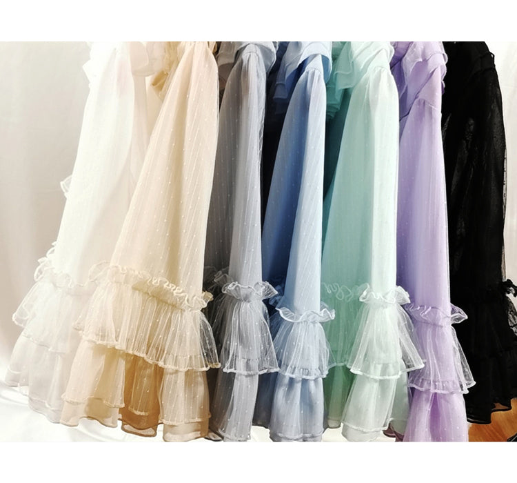 Sakurada Fawn - Princess Sleeve Chiffon Lolita - Blouse Innerwear