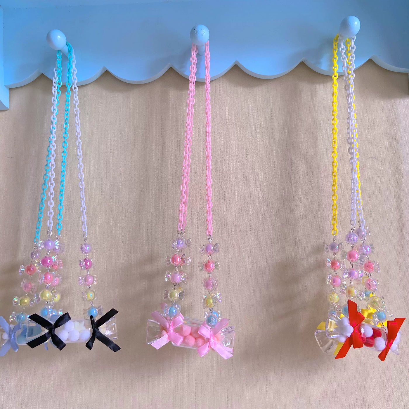 Bear doll - Candy Charms - Beaded Necklace with Candy-Style Charms