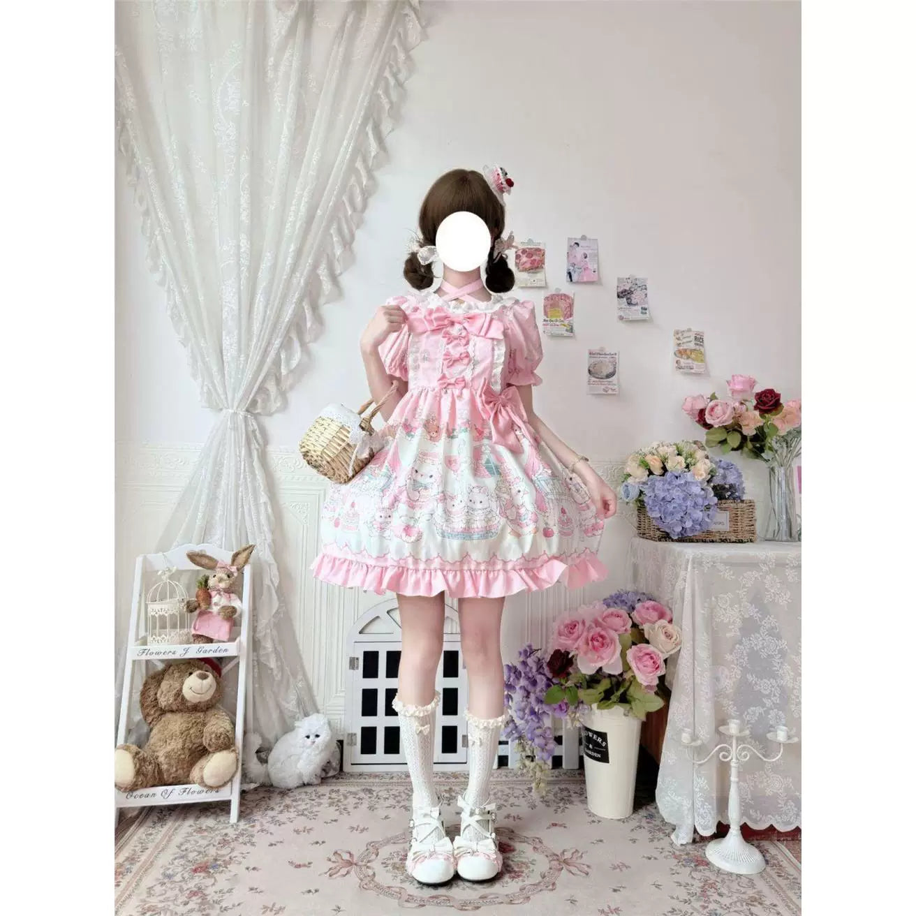 Sweetheart Dream Machine - Afternoon Sweet Dream - Layered-Ruffle One-Piece Dress
