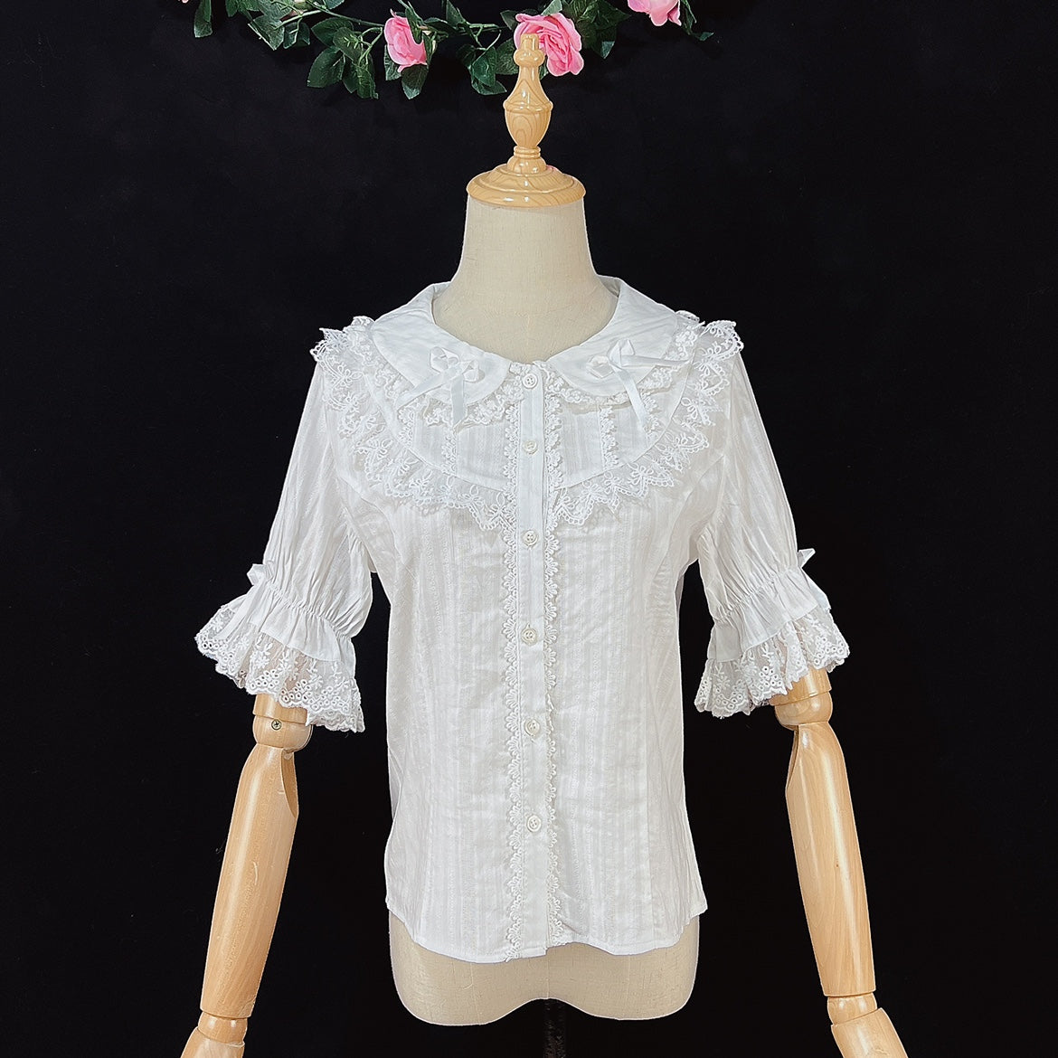 DMFS Lolita - Summer Short Sleeve Cotton Lolita - Blouse Innerwear