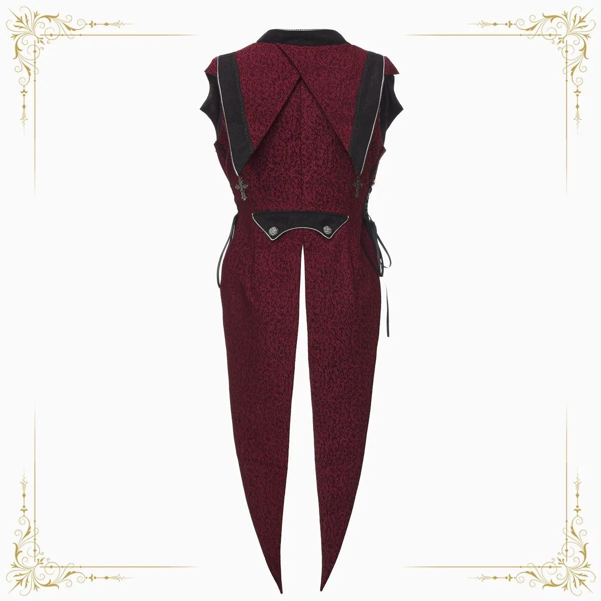 Immortal Thorn - Eternal Crimson Moon Forest - Ouji Lolita Tailcoat Vest