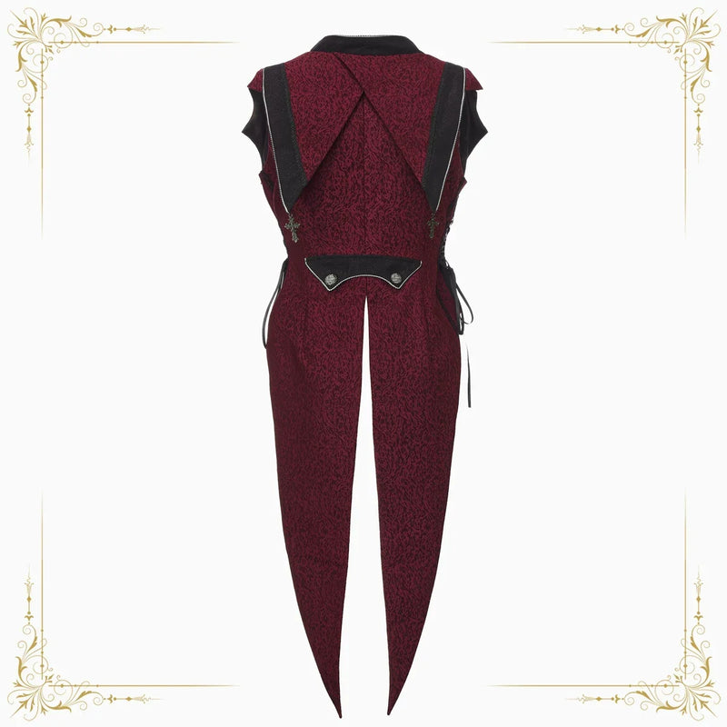 Immortal Thorn - Eternal Crimson Moon Forest - Ouji Lolita Tailcoat Vest